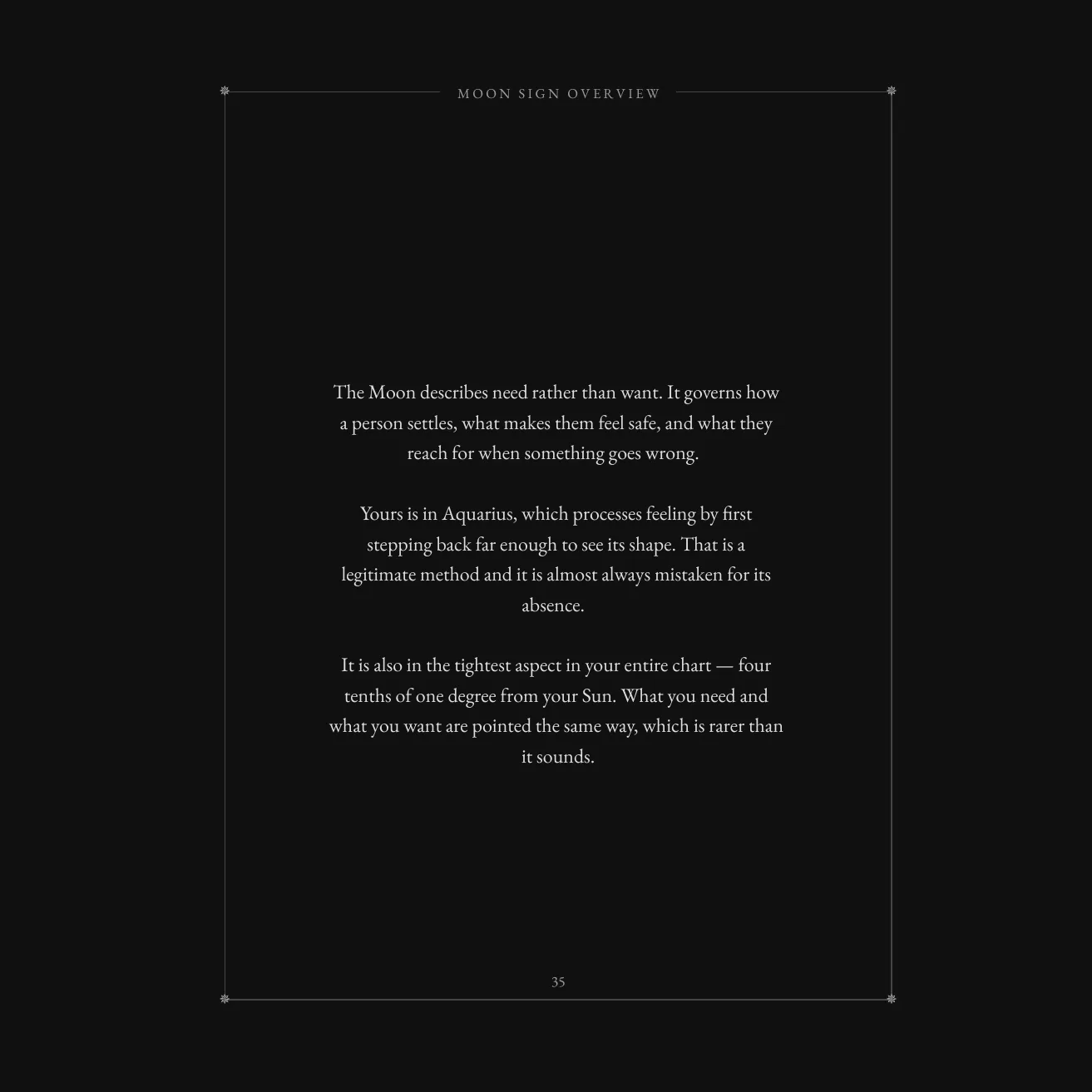 Page 35 — Moon sign overview