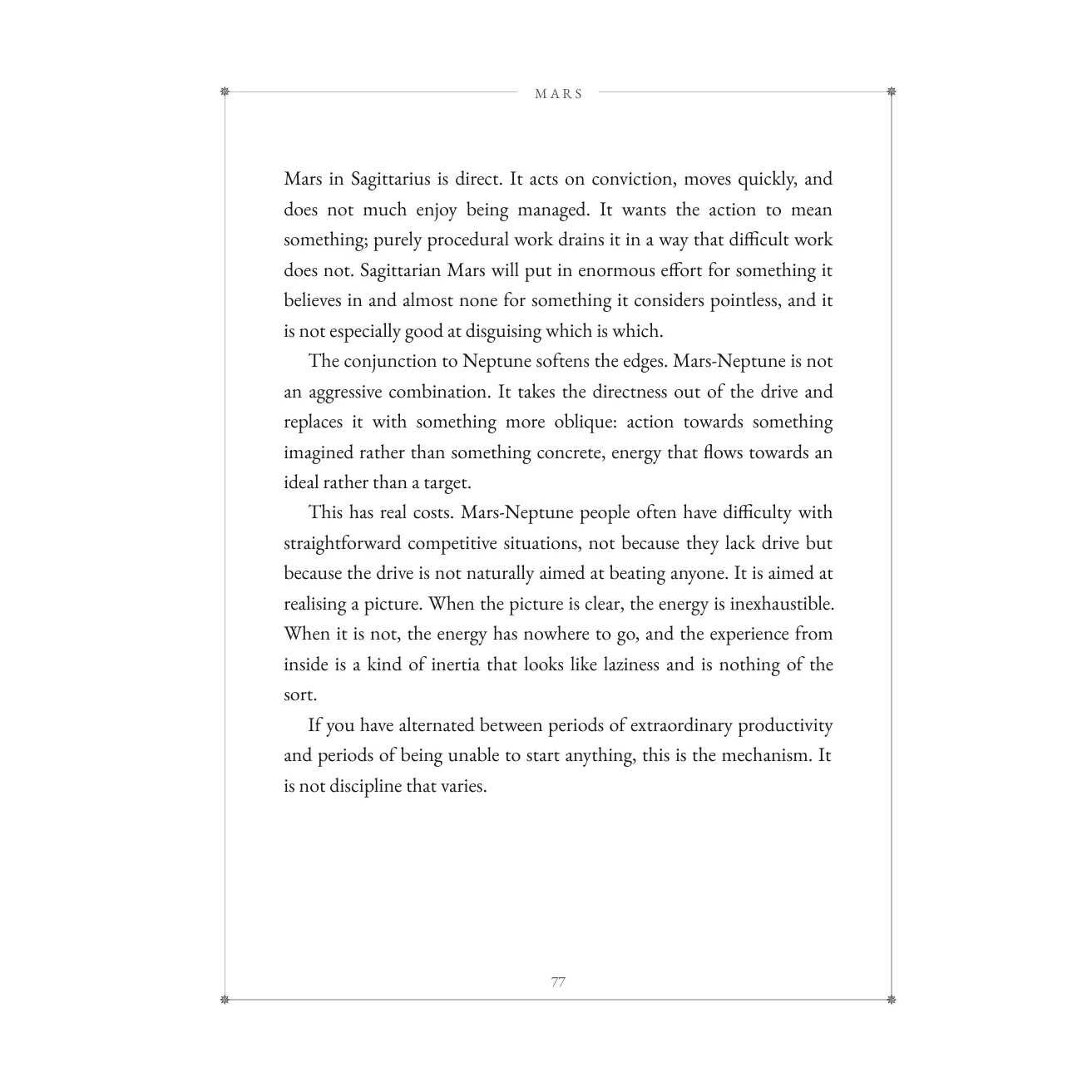 Page 77 — continued Mars interpretation